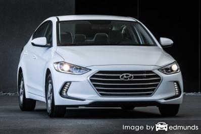 Insurance rates Hyundai Elantra in Omaha