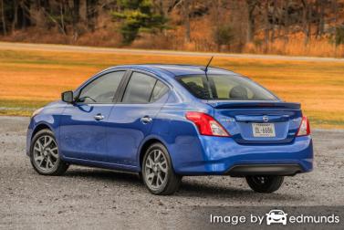 Insurance rates Nissan Versa in Omaha