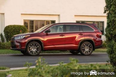 Insurance rates Toyota Highlander in Omaha